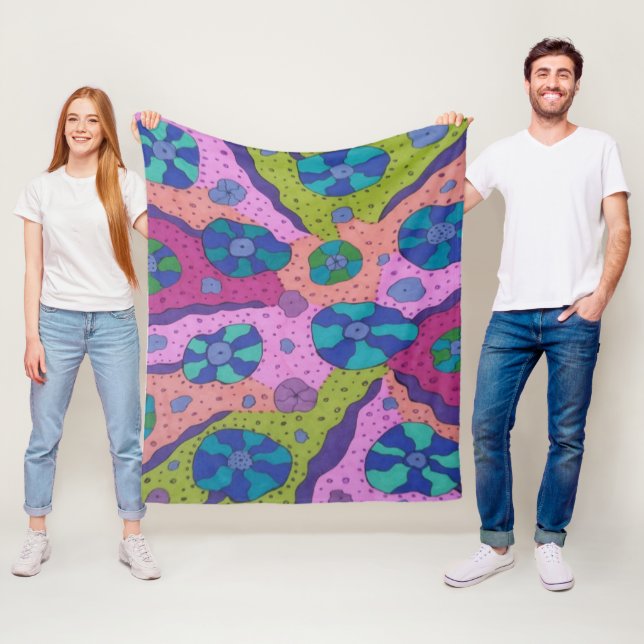 Explosion des Abstrakten Zeichnend Farbstoffs Fleecedecke (Beispiel)