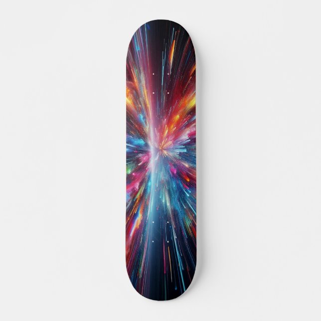 Explosion des Farbmusters Skateboard (Vorne)