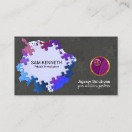 Explosion des Puzzle-Licht-Detektivs Visitenkarte
