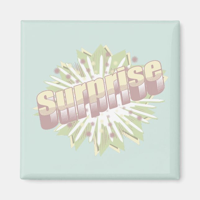 Explosion einer überraschenden Onomatopoese Magnet (Vorne)