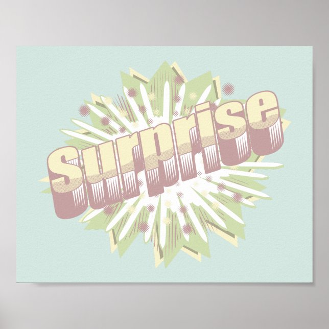 Explosion einer überraschenden Onomatopoese Poster (Vorne)