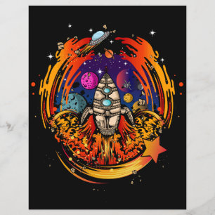 Explosion eines Raumschiffs