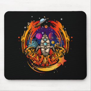 Explosion eines Raumschiffs Mousepad