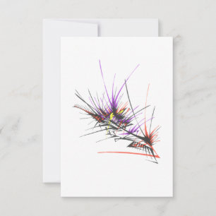 Explosion Farbige Abstrakte Stammes-Tattoo-Kunst Dankeskarte