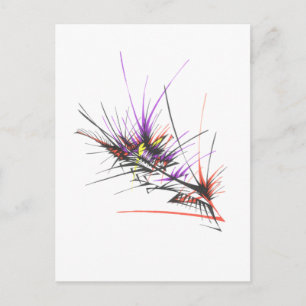 Explosion Farbige Abstrakte Stammes-Tattoo-Kunst Postkarte