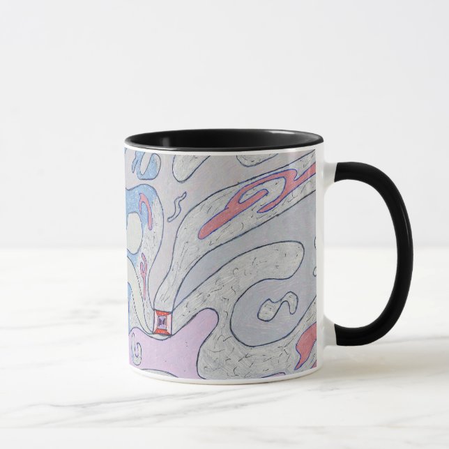 Explosion im Weltraum, Tasse Abstrakter Kunst (Rechts)