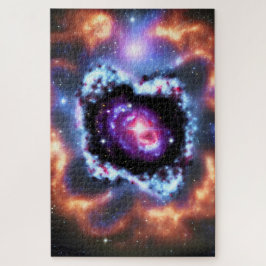 Explosion kosmischer Lila Geheimnisse im Weltraum Puzzle