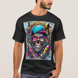 Explosion of Urban Art: The Skull of Hip-Hop T-Shirt