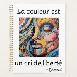 Explosion pixelisée multicolore – La couleur est u Planer