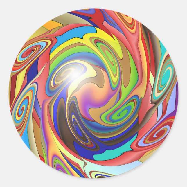 Explosion Runder Aufkleber (Vorderseite)