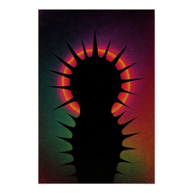 Explosion von Farben und Texten Poster (Vorderseite)