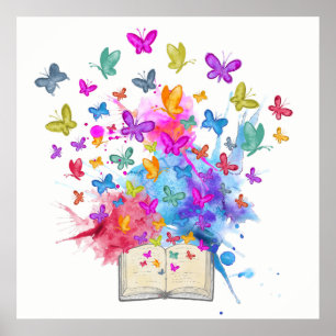 Explosion von Schmetterlingen Poster