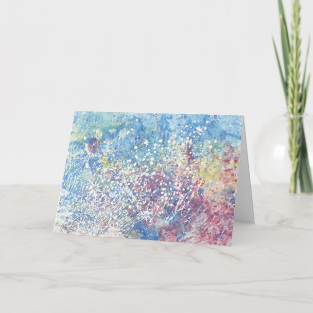 Explosionen der Farbgrüßkarte Dankeskarte (Vorderseite)