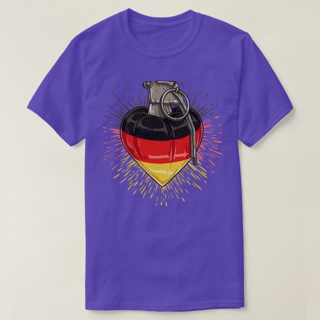 Explosionsfähige Liebe für Deutschland T-Shirt (Design vorne)