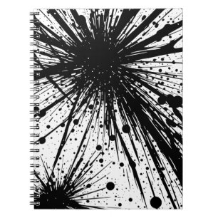 Explosionsfähiges Spritzer-Notebook Notizblock