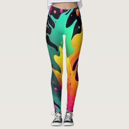Explosionsfarbe Leggings