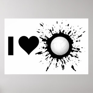 Explosionsgefahr I Liebe Volleyball 1 Poster