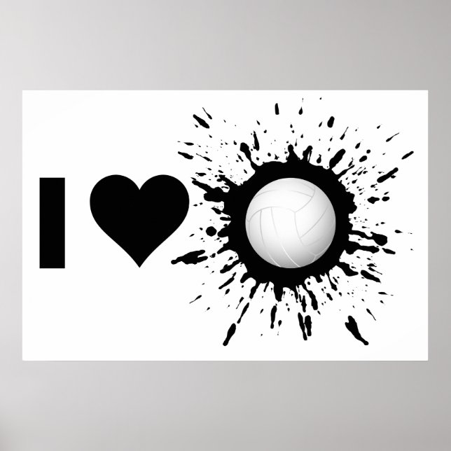 Explosionsgefahr I Liebe Volleyball 1 Poster (Vorne)