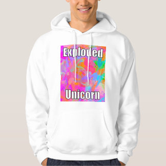 Explosionsgefrorener Einhornhuhn Hoodie