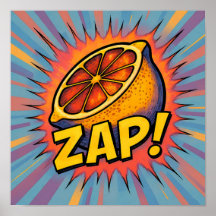 Explosive Pop-Art-Grafik: Begeisterndes Zapping-Ar