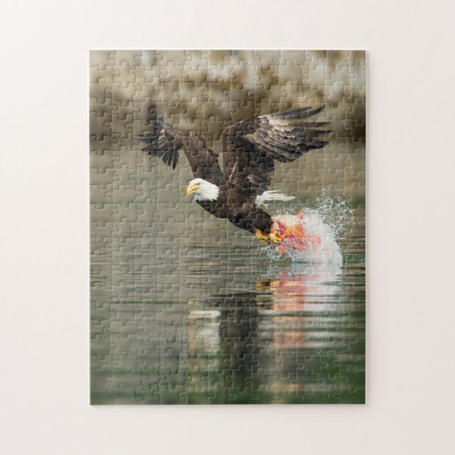 Explosiver Weißkopfseeadler Puzzle (Vertikal)