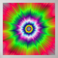Explosives Krawatte-Dye-Poster