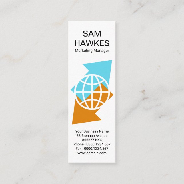 Export internationaler Waffenimporte Mini Visitenkarte (Vorderseite)