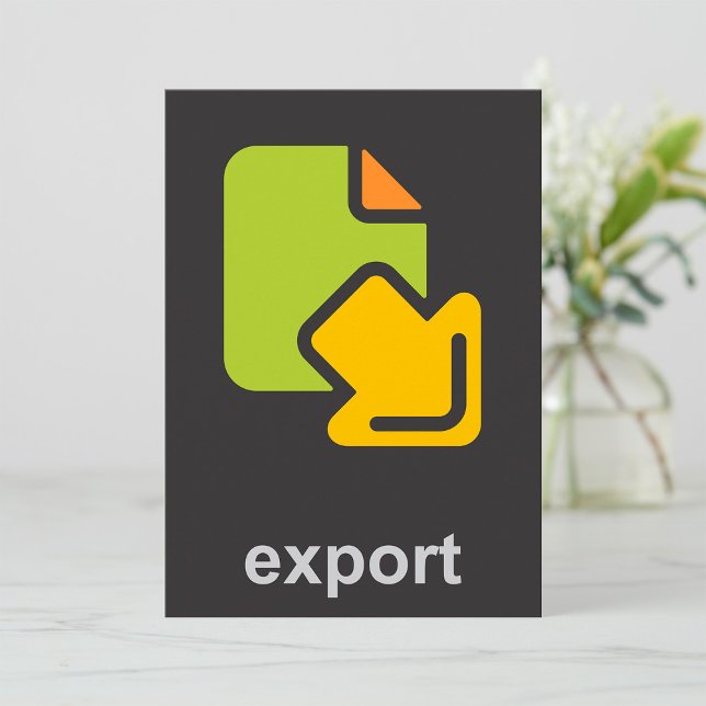 Exportsymbol Einladung (Von Creator hochgeladen)