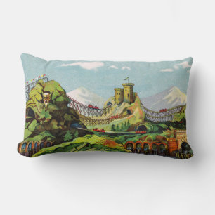 Exposition de Charleroi Lumbar Pillow Lendenkissen