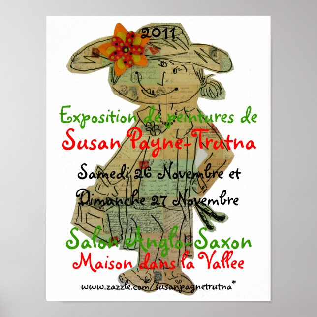 Exposition von Peintures de Susan Payne-Trutna Poster (Vorne)