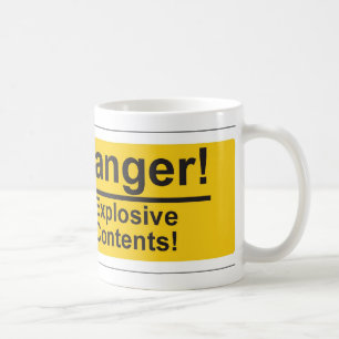 Exposive Inhalt Kaffeetasse