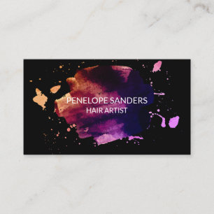 Express Brushed Schwarzer Hintergrund Visitenkarte