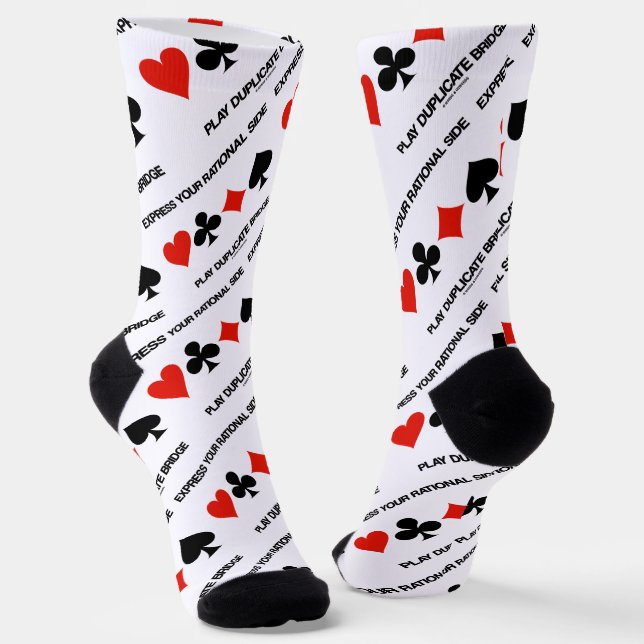 Express Deine rational side Play Duplicate Bridge Socken (Gewinkelt)