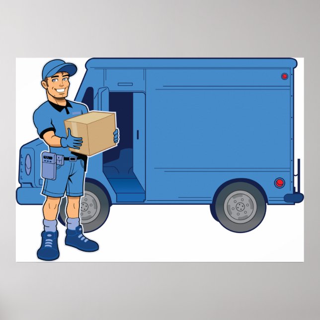 Express Delivery Man Poster (Vorne)