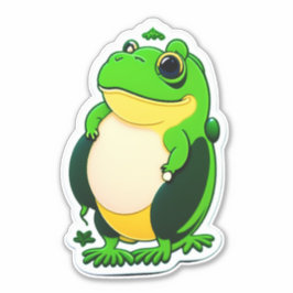 Express Dich mit Frog-Aufklebern. Aufkleber