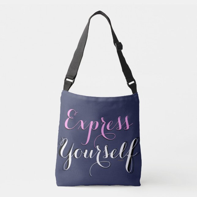 Express-Grafik Tragetaschen Mit Langen Trägern (Vorderseite)