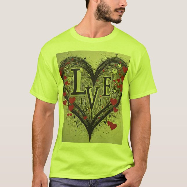 Express Ihre Liebe mit einzigartigen Design-T - Sh T-Shirt (Vorderseite)