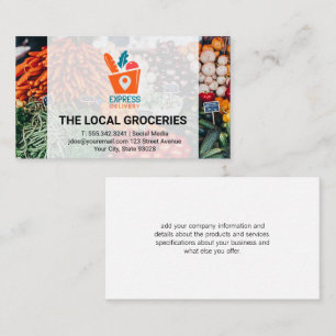 Express-Lieferung   Trägerlogo Visitenkarte