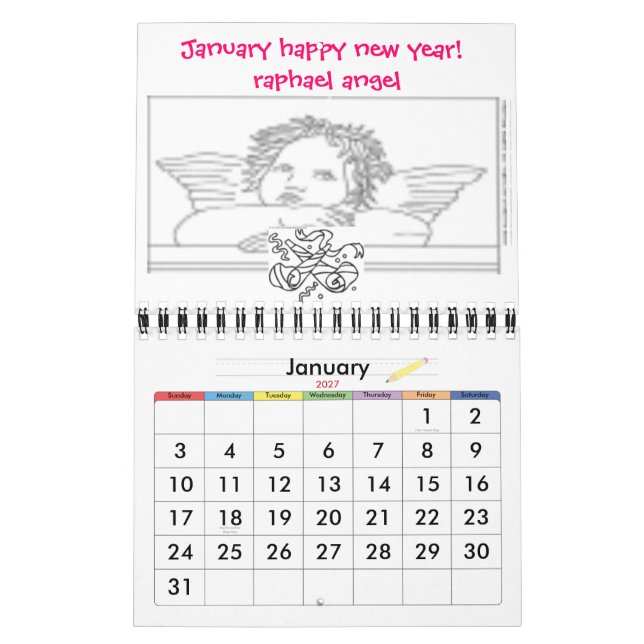 Express Yourself™ Angel Calendar Colorbook Kalender (Jan 2027)