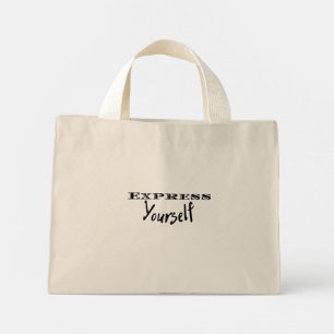 Express Yourself Tragetasche   Minimalistischer wi
