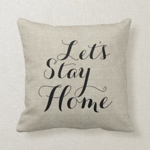 Expression Rustikale Leinen Blick Throw Kissen