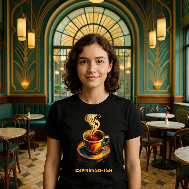 Expressionismus Gemälde des Espressocoffee Cup T-Shirt (Von Creator hochgeladen)