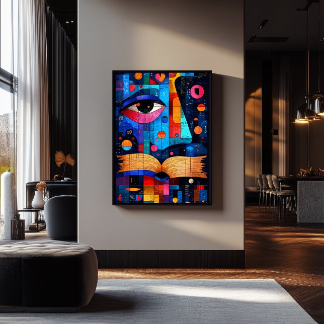 Expressionist Geometrie Wissen - Vibrant Weisheit Poster (Von Creator hochgeladen)