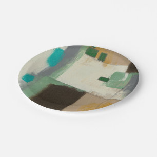 Expressionist-Malerei mit schweren Pappteller