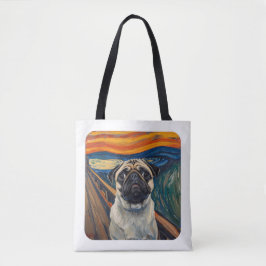 Expressionistische Angstmalerei–inspirierte Pug-Ku