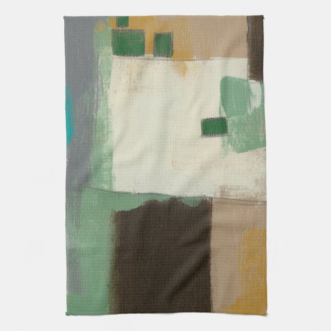 Expressionistische Malerei mit starken Pinselstric Geschirrtuch (Vertikal)