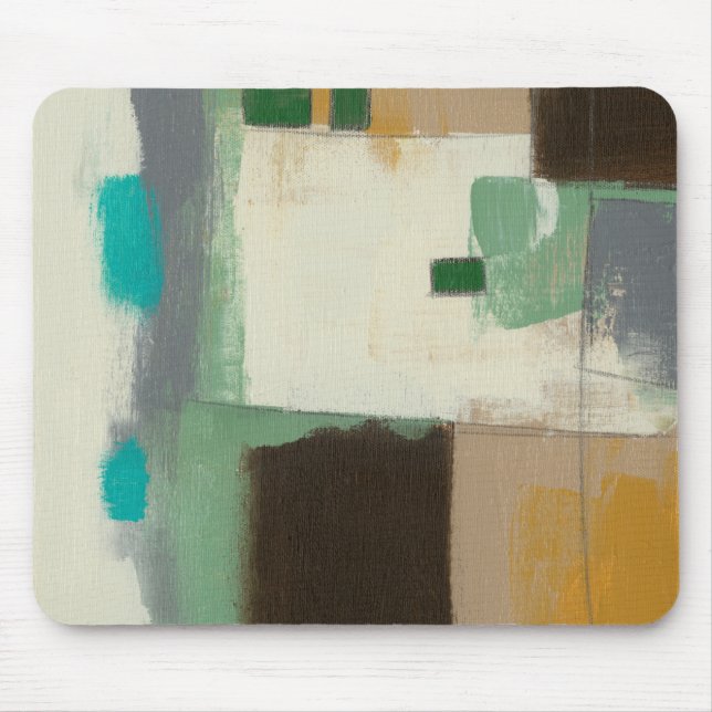 Expressionistische Malerei mit starken Pinselstric Mousepad (Vorne)