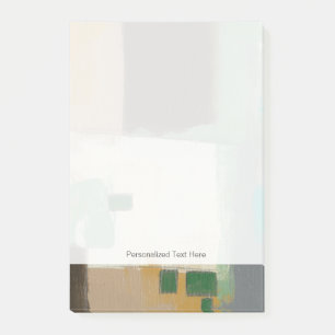 Expressionistische Malerei mit starken Pinselstric Post-it Klebezettel