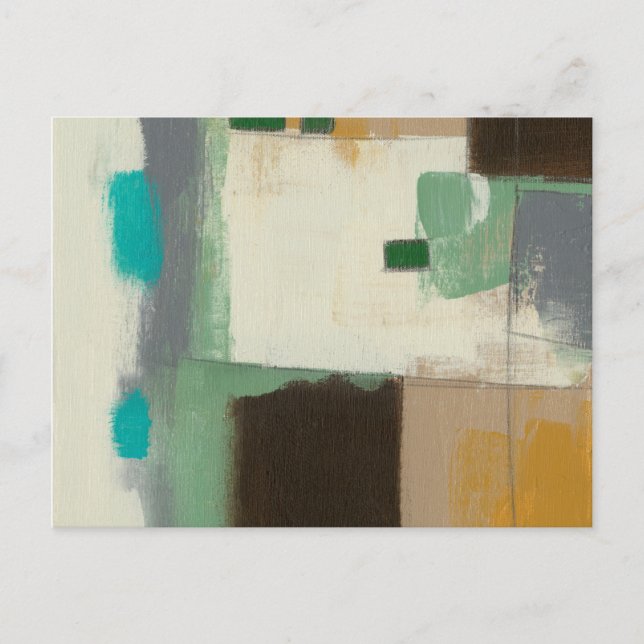 Expressionistische Malerei mit starken Pinselstric Postkarte (Vorderseite)