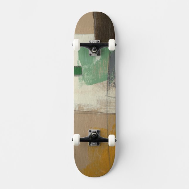 Expressionistische Malerei mit starken Pinselstric Skateboard (Vorderseite)